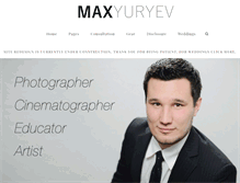 Tablet Screenshot of maxyuryev.com